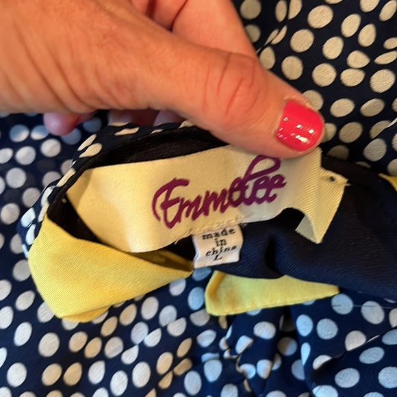 Emmelee Polk Dot Tie-Strap dress (size L) - Picture 7 of 9